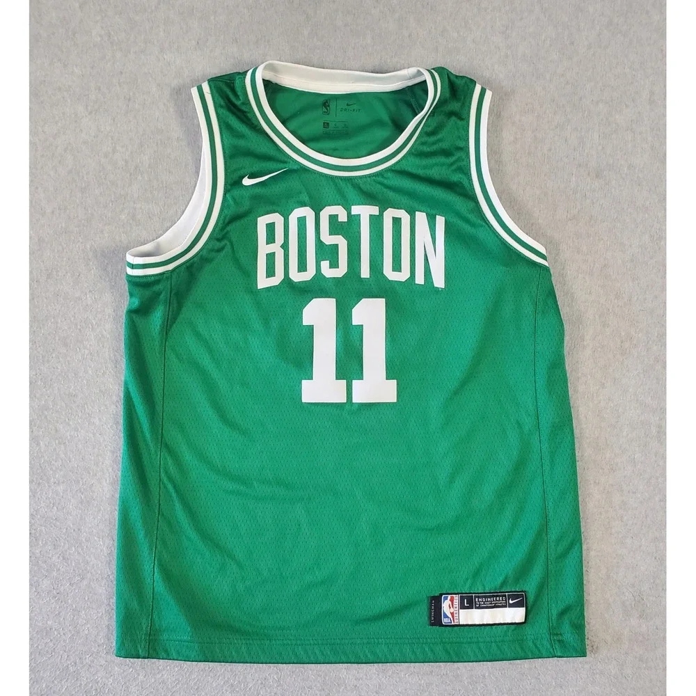 Nike Boston Celtics Kyrie Irving 11 Jersey Kids Large Green Dri-FIT Swingman